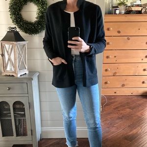 Banana Republic black sweater blazer